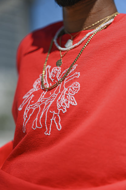 T-shirt trois anges (rouge)